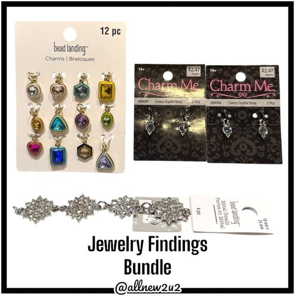 Other - Bead Landing & Charm Me Silver Gold Charms Bracelet Findings